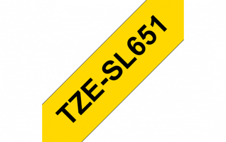 Benzi pentru etichete - TZESL651 24mm BLACK ON YELLOW TAPE