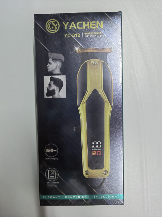 Aparat de tuns profesional YC-012, Display LED, încărcare USB, lame ajustabile engross [2]
