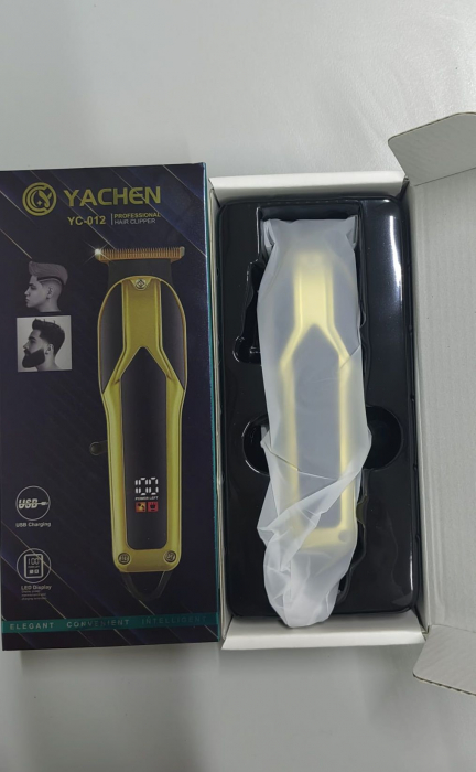 Aparat de tuns profesional YC-012, Display LED, încărcare USB, lame ajustabile engross [4]