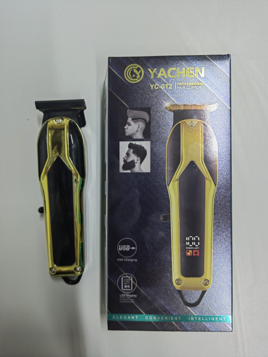 Aparat de tuns profesional YC-012, Display LED, încărcare USB, lame ajustabile engross [1]