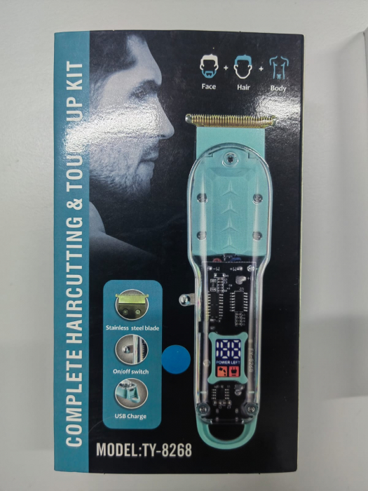 Aparat de Tuns Reîncărcabil TY-8268 – Autonomie 180 min, Carcasă Transparentă, Motor Silențios engross [4]