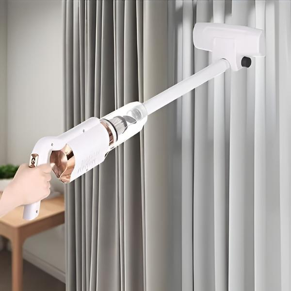 Aspirator Vertical Fără Fir 2 în 1, Putere 8500 Pa, 5 Atașamente, Filtru HEPA, Recipient Colectare, Curățare Ușoară, 113x21 cm [14]