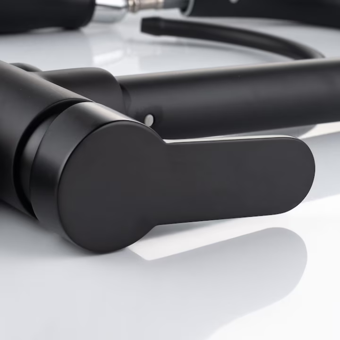 Baterie Bucătărie 3 în 1 cu Robinet pentru Apă Filtrată, Jet Pulverizare 18 Inch, Negru engross [7]