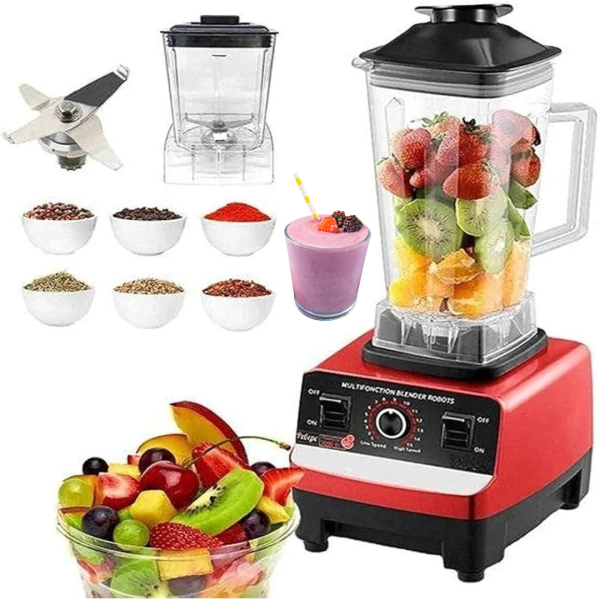 Blender Profesional 2 în 1, 2.5L, 8500w, 32.000 RPM, 15 Viteze, 6 Lame Inox engross [4]