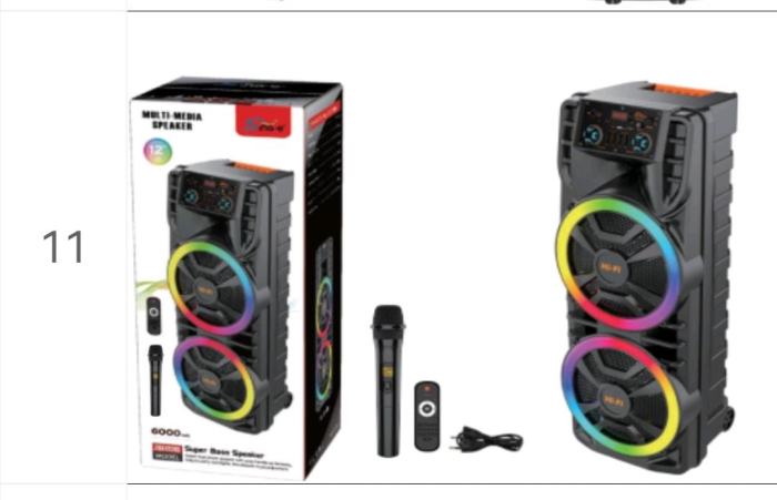 Boxă Bluetooth Wireless ZQS12203, 80W Putere Reală, Autonomie Mare, Design Outdoor, Ideală pentru Karaoke engross [3]