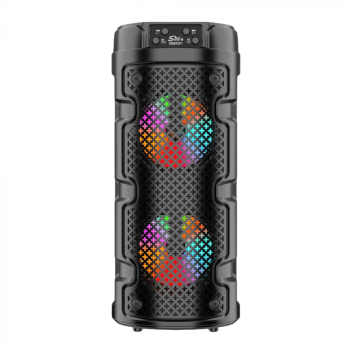 Boxă Portabilă  cu Bluetooth, Microfon, MP3 Player, LED RGB, Difuzor de 8 Inch – Sunet Premium pentru Petreceri și Karaoke, Engross [2]