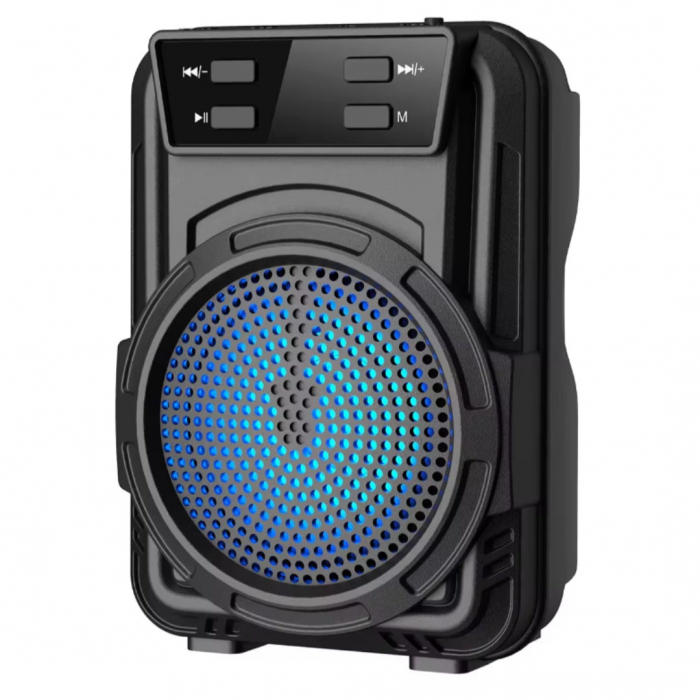 Boxă portabilă GTS-1346, LED RGB, Bluetooth/FM/USB/TF, baterie 500 mAh – produs compact cu cerere mare, ideal pentru revânzare [1]