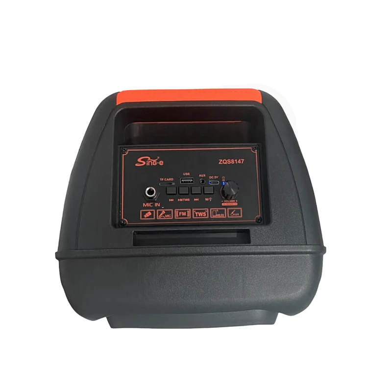 Boxă Portabilă cu Subwoofer de 8 Inch, Bluetooth, 100W PMPO, Lumini LED RGB și Microfon – Sunet Premium pentru Petreceri și Karaoke, Engross [8]