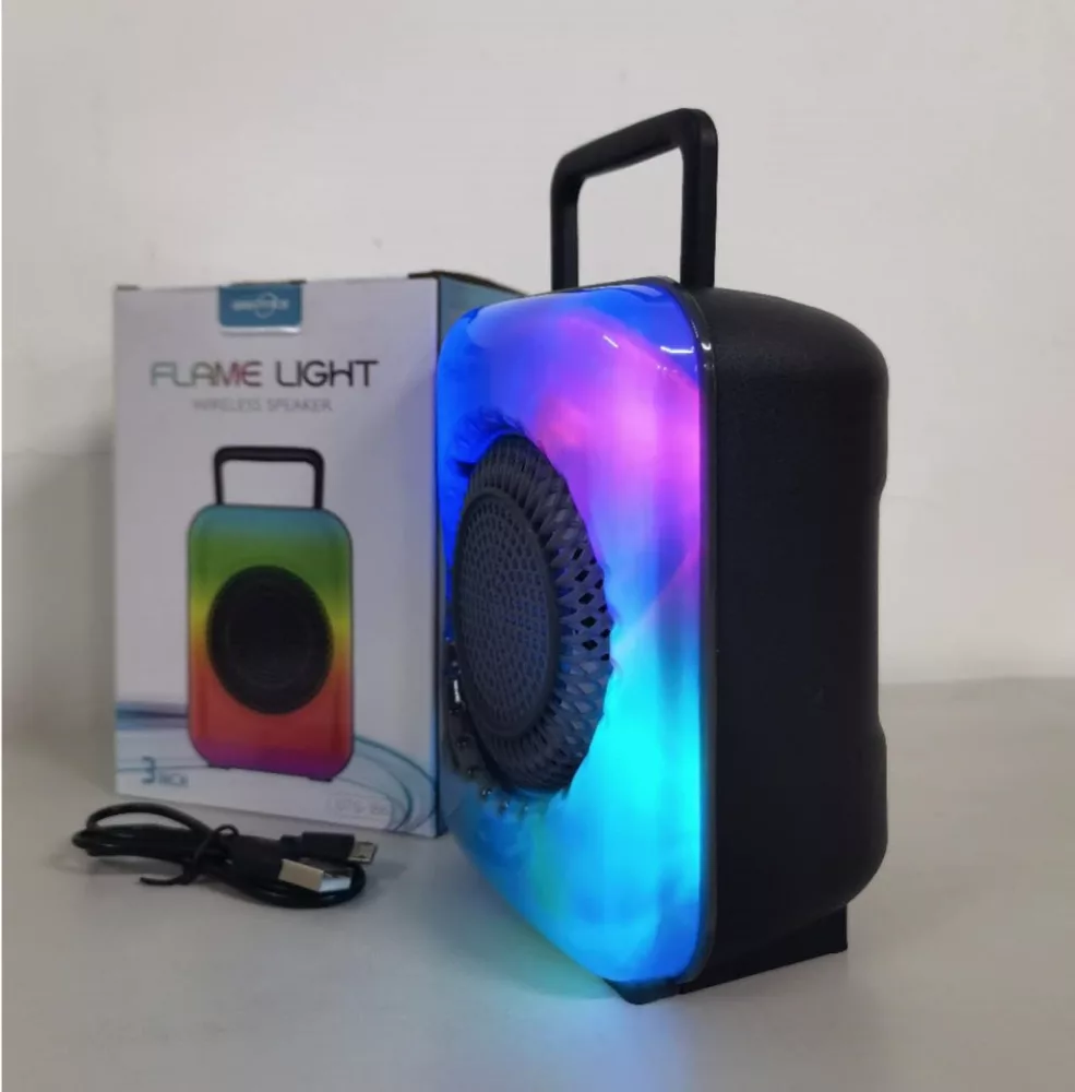 Boxă portabilă GTS-1867, 10W, Bluetooth/USB/TF/FM, baterie 1500 mAh, LED RGB engross [2]