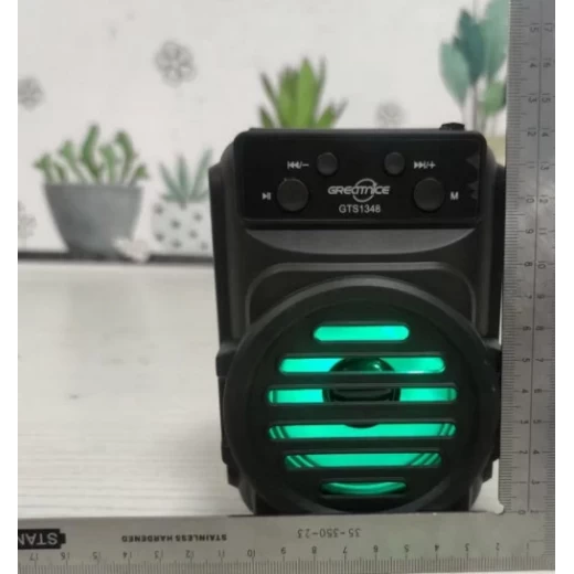 Boxă Portabilă GTS 1961 – 15W PMPO, LED RGB, Bluetooth, Radio FM, Baterie 500 mAh engross [3]