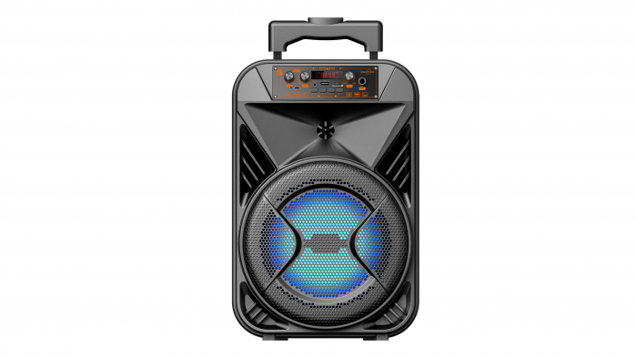 Boxă portabilă GTS-2052, 8 Inch, 10W, RGB, Bluetooth/USB/SD/FM, microfon inclus engross [4]