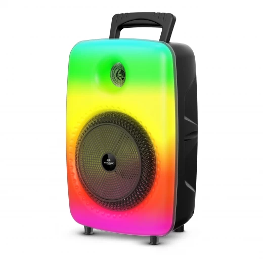 Boxă portabilă Bluetooth, 350W PMPO, woofer dublu 6”, LED RGB, baterie 1500 mAh engross [2]
