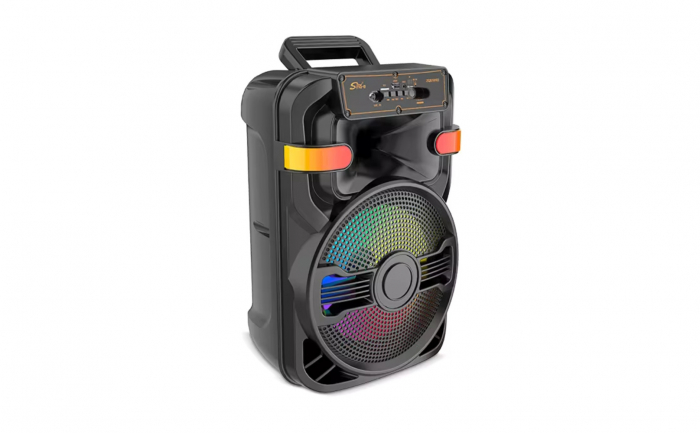 Boxă Portabilă Karaoke ZQS10102 – 90W PMPO, Microfon Inclus, LED RGB, Bluetooth/USB/FM engross [4]