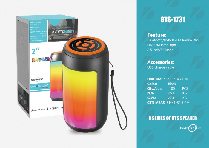 Boxă portabilă Bluetooth, USB, microSD, radio FM, lumini LED engross [5]