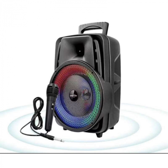 Boxă wireless GTS-2047, 20W, 8 Inch, Bluetooth/USB/TF/AUX/FM, baterie 2400 mAh, microfon inclus engross [1]