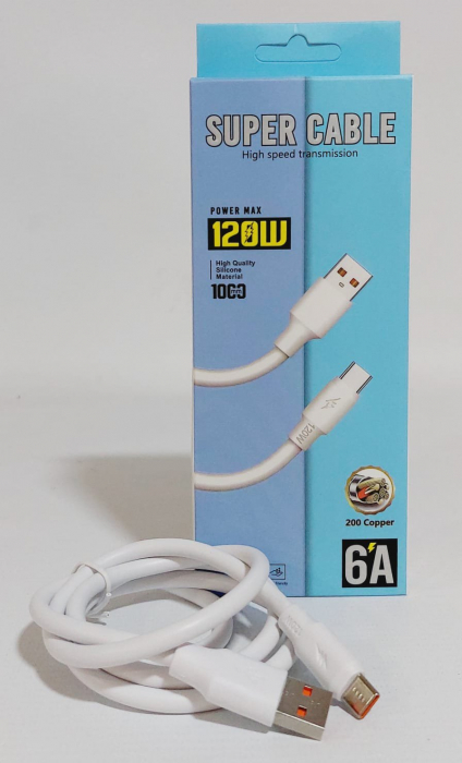 Cablu de Încărcare și Transmisie – 6.1A, 1m, Încărcare Rapidă, Tipuri: Type-C, Lightning, Engross [1]