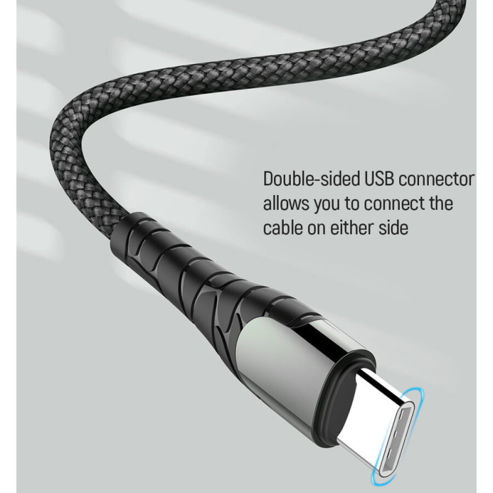 Cablu Dublu USB-C XF-169, 66W – Încărcare Rapidă și Transfer Date Stabil, Rezistent engross [6]
