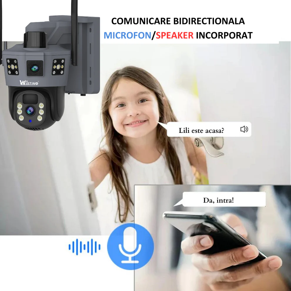 Cameră de Supraveghere Solară 4G, Zoom Optic X10, Full HD 1080p, Vedere Nocturnă 100 m engross [6]