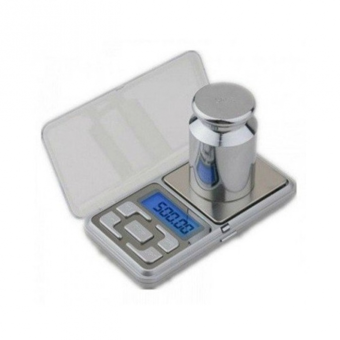 Cântar de Buzunar MH-500 – 500 g, Precizie 0,1 g, Funcție TARA, Design Compact Argintiu engross [4]