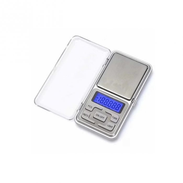 Cântar de Buzunar MH-500 – 500 g, Precizie 0,1 g, Funcție TARA, Design Compact Argintiu engross [2]