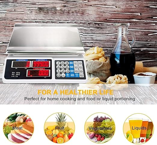 Cântar Electric Rectangular, cu Display Digital, Capacitate 40 kg, 33 cm x 32.5 cm x 12.5 cm- engross [3]