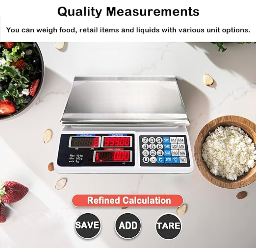 Cântar Electric Rectangular, cu Display Digital, Capacitate 40 kg, 33 cm x 32.5 cm x 12.5 cm- engross [2]