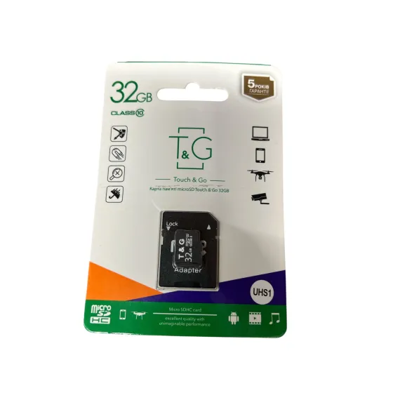 Card MicroSDHC T&G 32GB Class 10 cu Adaptor SD engross [1]
