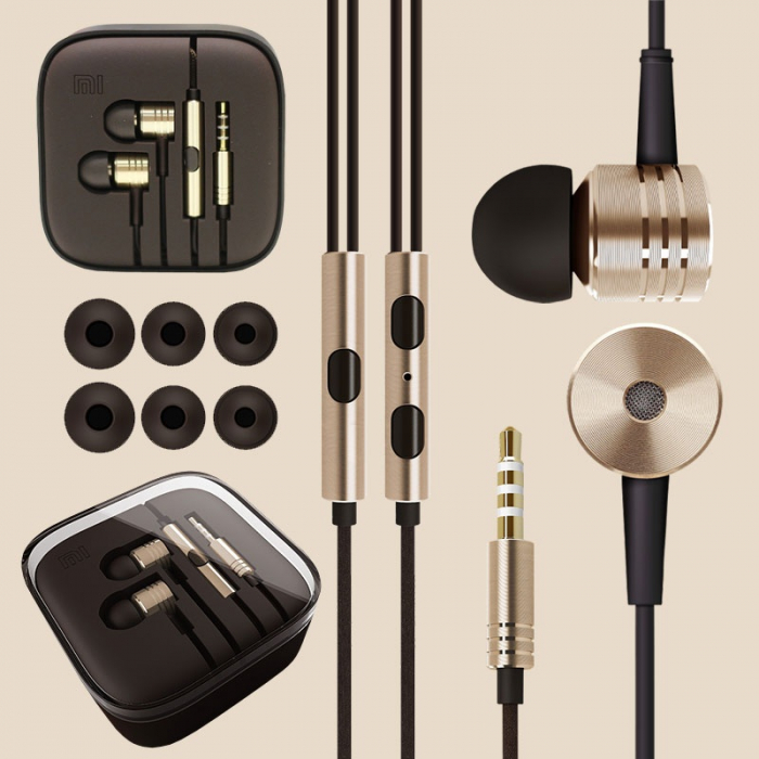 Căști In-Ear 3.5mm Metal - Headphone Universal Noise Cancelling, Engross [1]