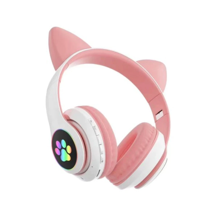 Căști Wireless STN-28 cu Urechi LED pentru Copii și Adolescenți – Bluetooth 5.0, FM, MP3, MicroSD engross [6]