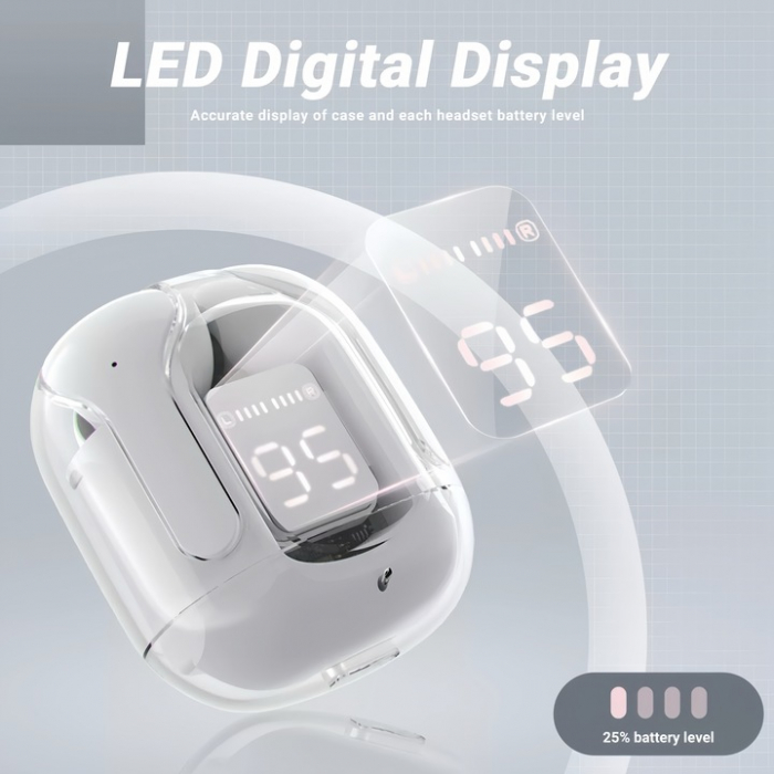 Căști Wireless TWS Transparente – 8D Dolby, Bluetooth 5.3, Încărcare Rapidă Type-C, Rezistente la Apă engross [22]