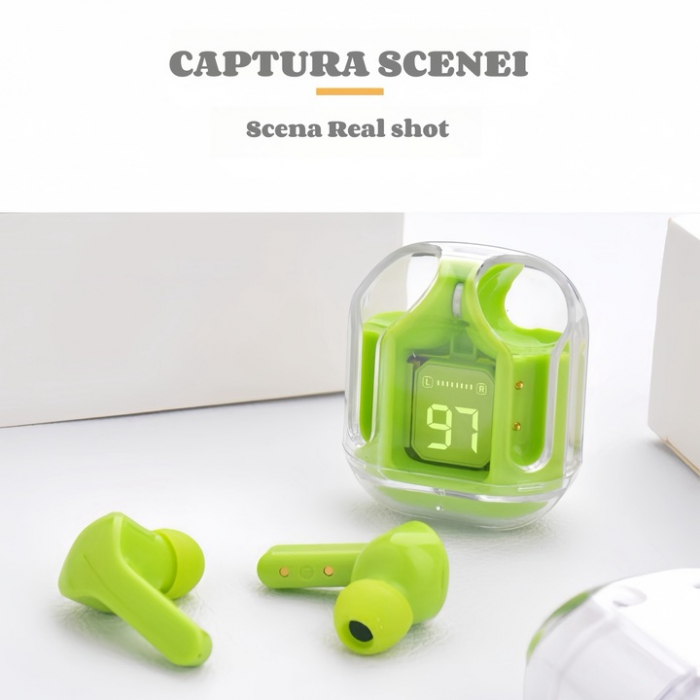 Căști Wireless TWS Transparente – 8D Dolby, Bluetooth 5.3, Încărcare Rapidă Type-C, Rezistente la Apă engross [20]