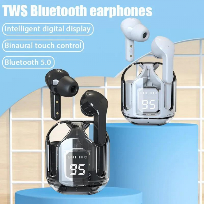 Căști Wireless TWS Transparente – 8D Dolby, Bluetooth 5.3, Încărcare Rapidă Type-C, Rezistente la Apă engross [8]