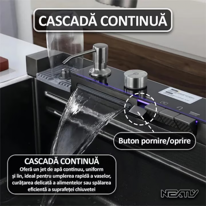 Chiuvetă Multifuncțională Smart, Afisaj digital, LED, 80 x 45 cm engross [10]