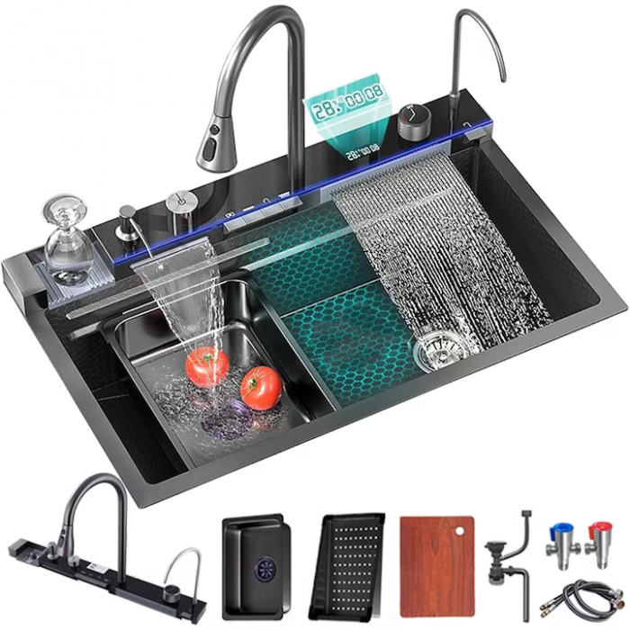 Chiuvetă Multifuncțională Smart, Afisaj digital, LED, 80 x 45 cm engross [11]
