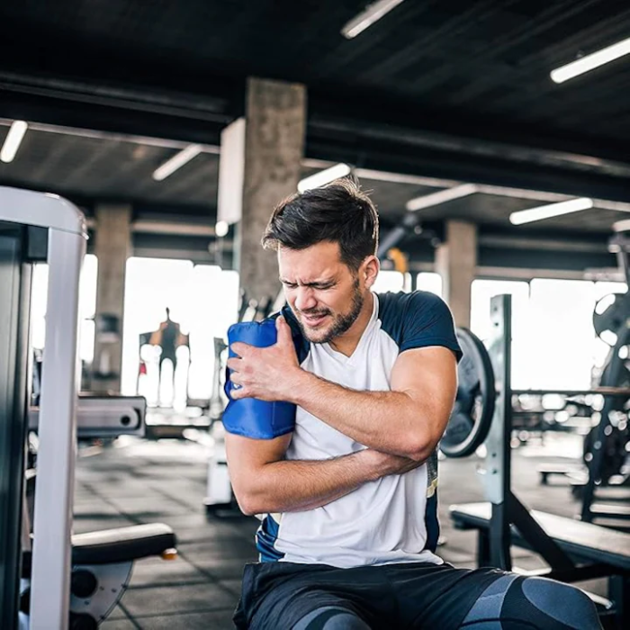 Compresă Gel Reutilizabilă, Terapie Cald/Rece pentru Genunchi, Albastru, Tratare Umflături, Leziuni Sportive, Bursită, Artrită, Entorse și Dureri Articulare [3]