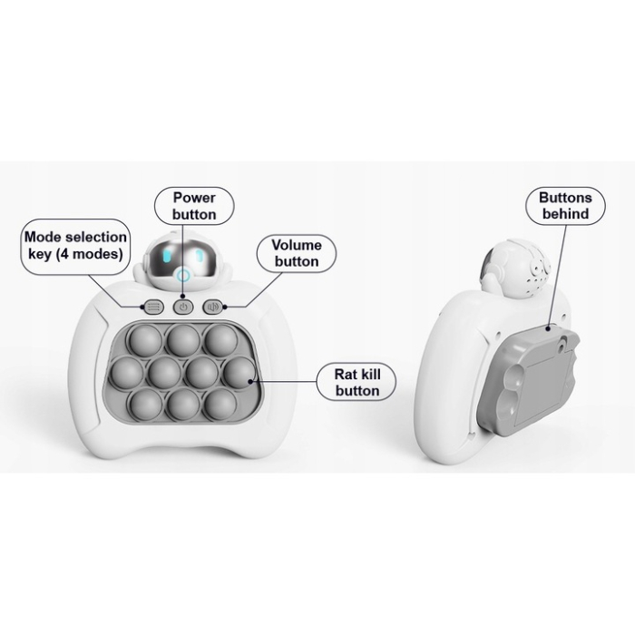 Consolă joc electronic Pop It, arcade anti-stres, dezvoltă memoria și concentrarea, cu lumini și muzică [6]