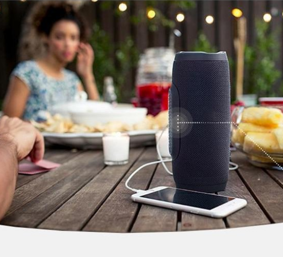 Difuzor Bluetooth Charge J003 – Wireless, Waterproof, Power Bank, 1500 mAh engross [4]