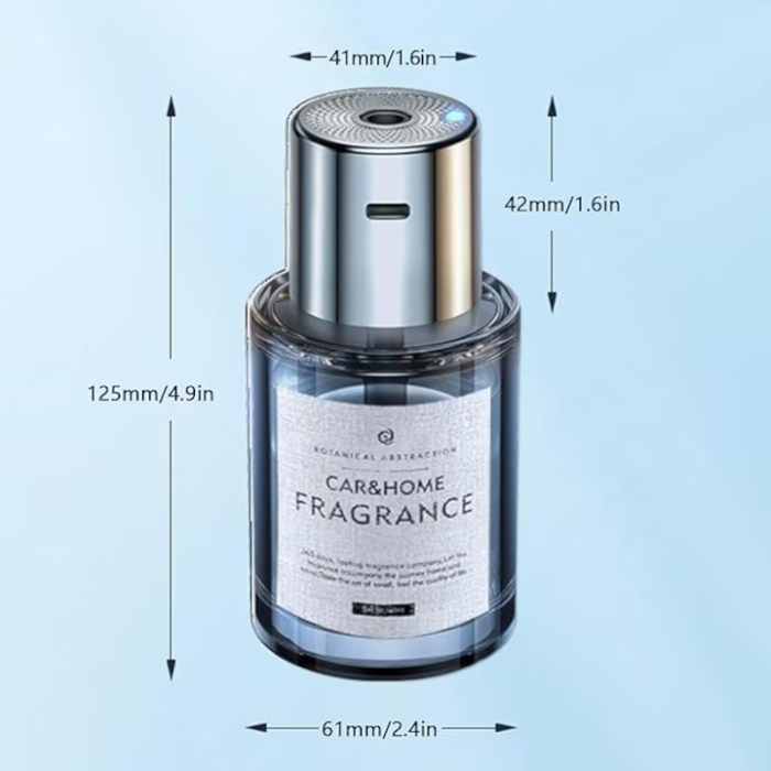 Difuzor Odorizant Automat Uleiuri Esențiale 160ml, Acumulator Reîncărcabil 5V, 5 Trepte Pulverizare, Auto & Home, Parfum Auto, Lumina Ambientală [3]