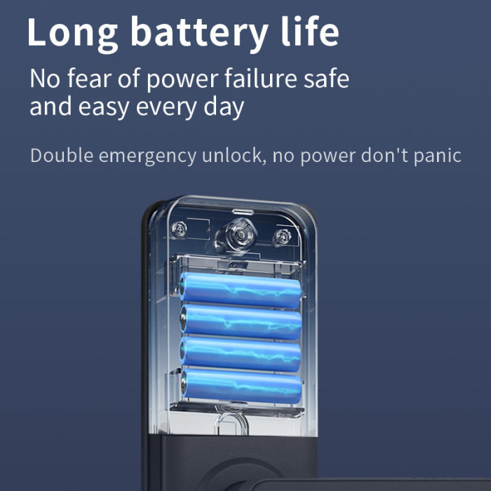 Incuietoare Inteligentă WiFi pentru Ușă – Amprentă Biometrică, Parolă, Card RFID, Control prin Aplicație, Stocare Cloud, Compatibilă cu Uși din Lemn [9]