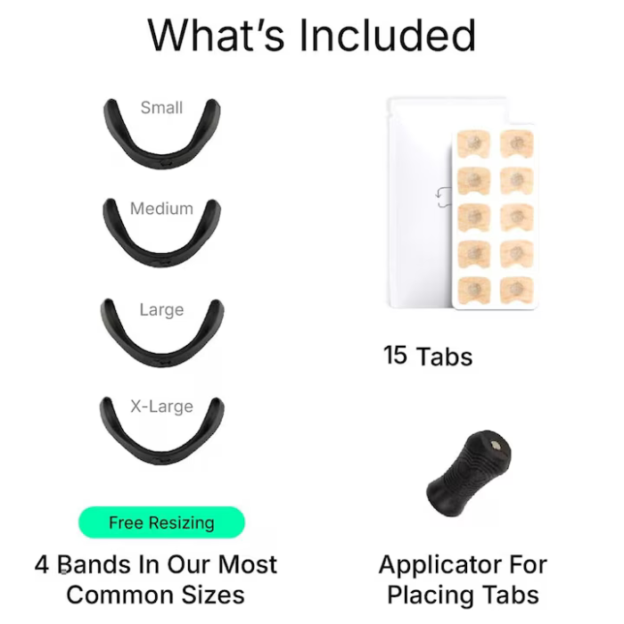 Kit Dilatator Nazal Magnetic, Antisforăit și Sport, 4 Benzi Magnetice de Dimensiuni Diferite, 15 Plasturi, Cu Aplicator, Negru, Crește Aportul de Oxigen [4]