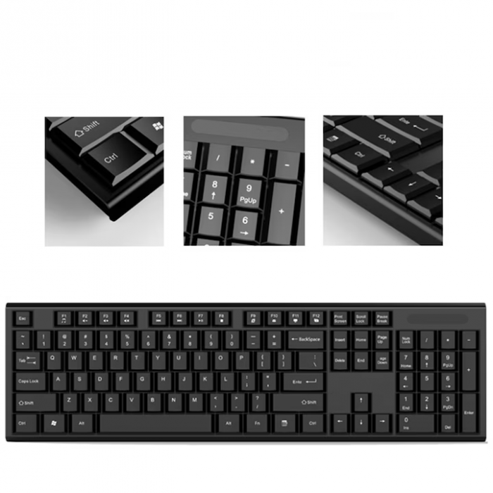 Kit Tastatura+ Mouse Wireless K-12-2.4G , Engross [3]