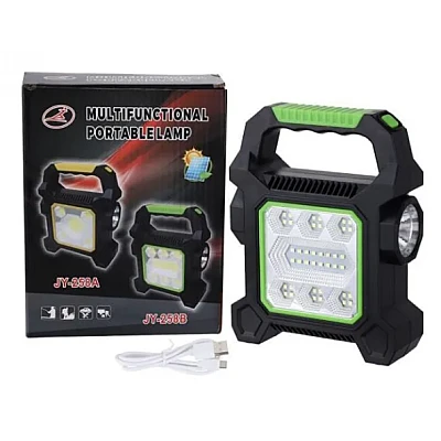 Lampa camping JY 258B cu 40 leduri lanterna laterala incarcare solara si maner transpor Engross [2]