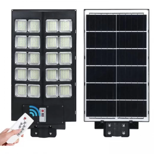 Lampă Solară Stradală / de Grădină 1000W cu Panou Solar Integrat și Telecomandă engross [3]