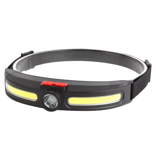 Lanternă frontală LED reîncărcabilă, 8000 lm, 4 moduri, rotire 90°, bandă reglabilă engross [2]