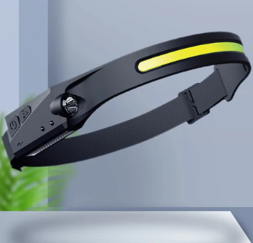 Lanternă frontală LED reîncărcabilă cu bandă ajustabilă și iluminare panoramică - Engross [1]
