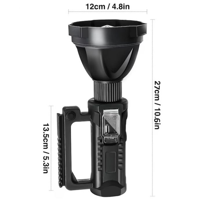 Lanterna LED portabila cu trepied, functie de Powerbank, incarcare USB, 4 moduri de iluminare, Waterproof-engross [6]
