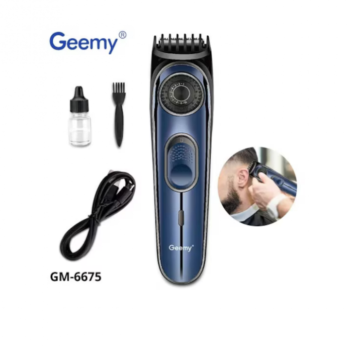 Mașină de Tuns Gemei GM-6675 – Cap Reglabil, Lame Inox, Motor Puternic – Engross [4]