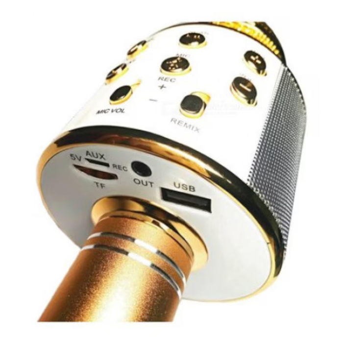 Microfon Karaoke Wireless cu Boxă Bluetooth – Sunet Puternic, Design Compact, Efecte Echo și Bass Ajustabil engross [12]