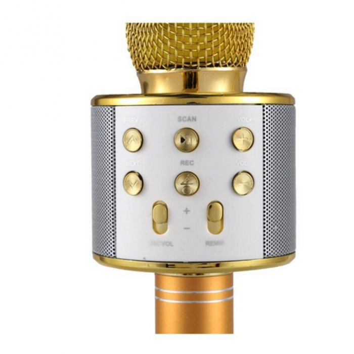 Microfon Karaoke Wireless cu Boxă Bluetooth – Sunet Puternic, Design Compact, Efecte Echo și Bass Ajustabil engross [15]