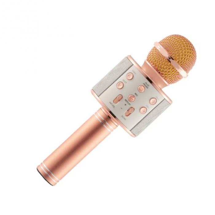 Microfon Karaoke Wireless cu Boxă Bluetooth – Sunet Puternic, Design Compact, Efecte Echo și Bass Ajustabil engross [1]